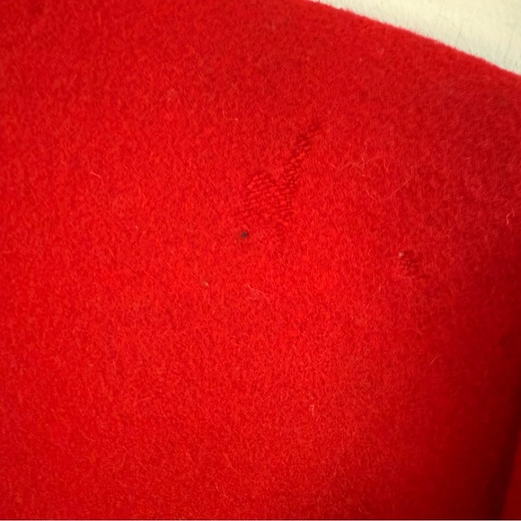 Harve Benard Red 100% Wool Coat, Size 8 - Picture 9 of 10